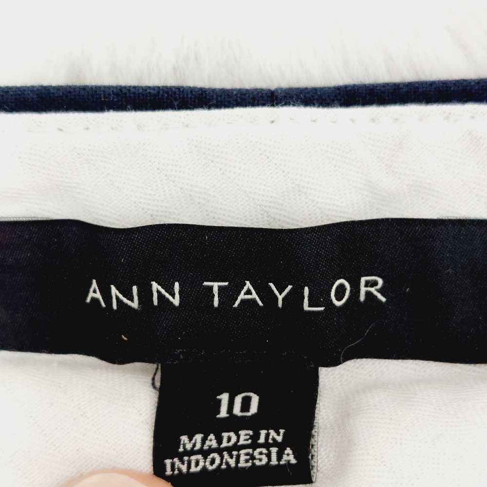 Ann Taylor Navy Blue Eva Ankle Pants Business Casual Trousers P6756 - Picture 6 of 9